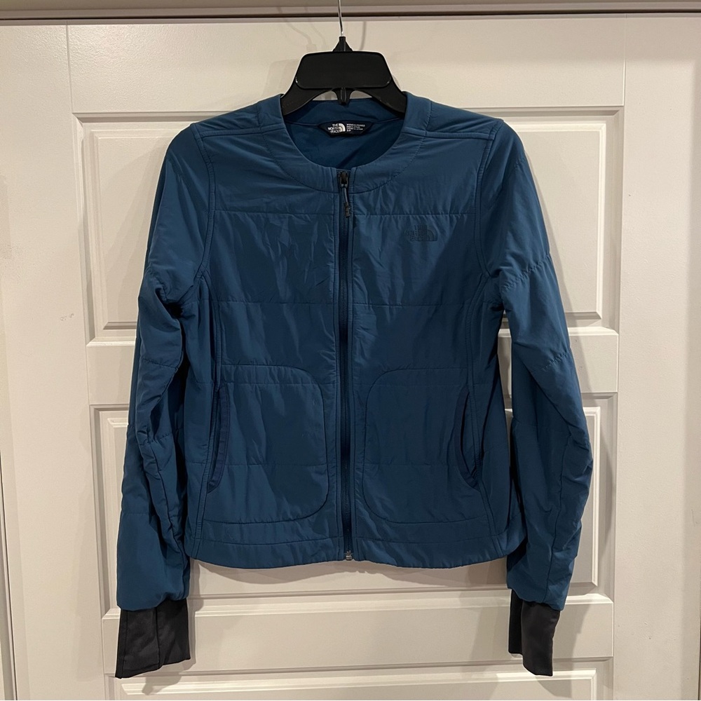 The North Face Women's Circaloft Collarless Shady Blue Jacket Size Small